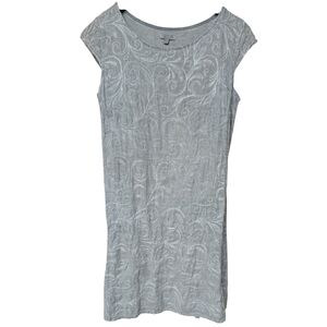 Lina Tomei Embroidered Linen Dress Size Large